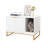 32'' White Modern Cat Litter Box Enclosure-1515224061