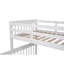 Lit superposé simple avec de grands espaces de rangement et un lit gigogne sécuritaire - blanc abondant-736168260