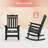 Lichtwardt Plastic Rocking Gliding Adirondack Chair-814624254