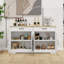 Buffet de rangement, armoire à buffet avec 2 tiroirs et 4 portes, armoire de salle à manger, crédence de bureau-1638364305