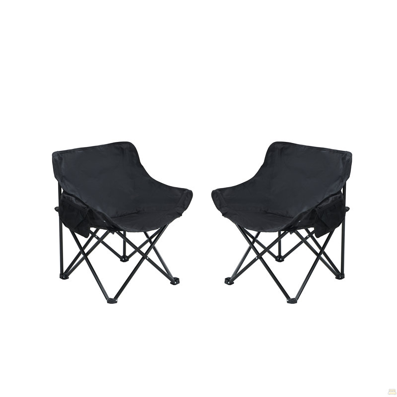 2 chaises de camping d'extérieur pliables / portatives, sac de transport