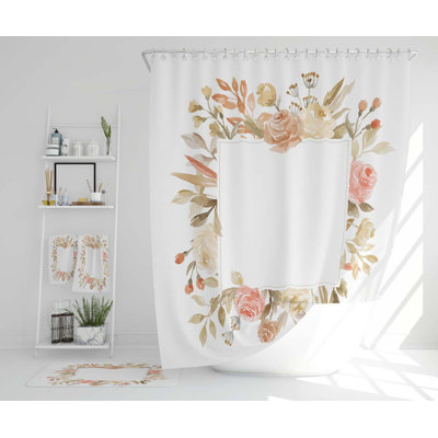 Nathel Polyester Shower Curtain Set