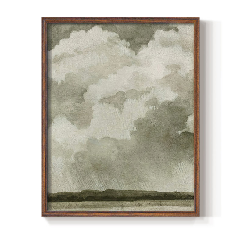 «Big Dark Sky I», reproduction encadrée - bois massif, Cadre photo brun simple, H 20 po x l 16 po