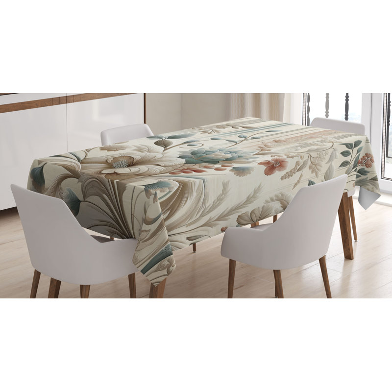 Dya Rectangle No Pattern Microfiber Tablecloth, 70" Rectangle
