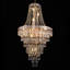 Lustre réglable en cristal avec chaîne suspendue