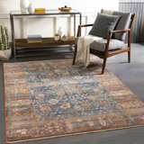 Gilstrap Oriental Blue/Red Area Rug