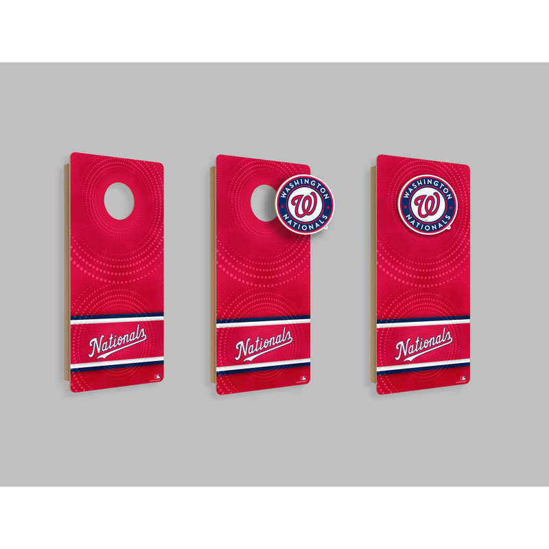 Mini-cornhole mural Washington Nationals