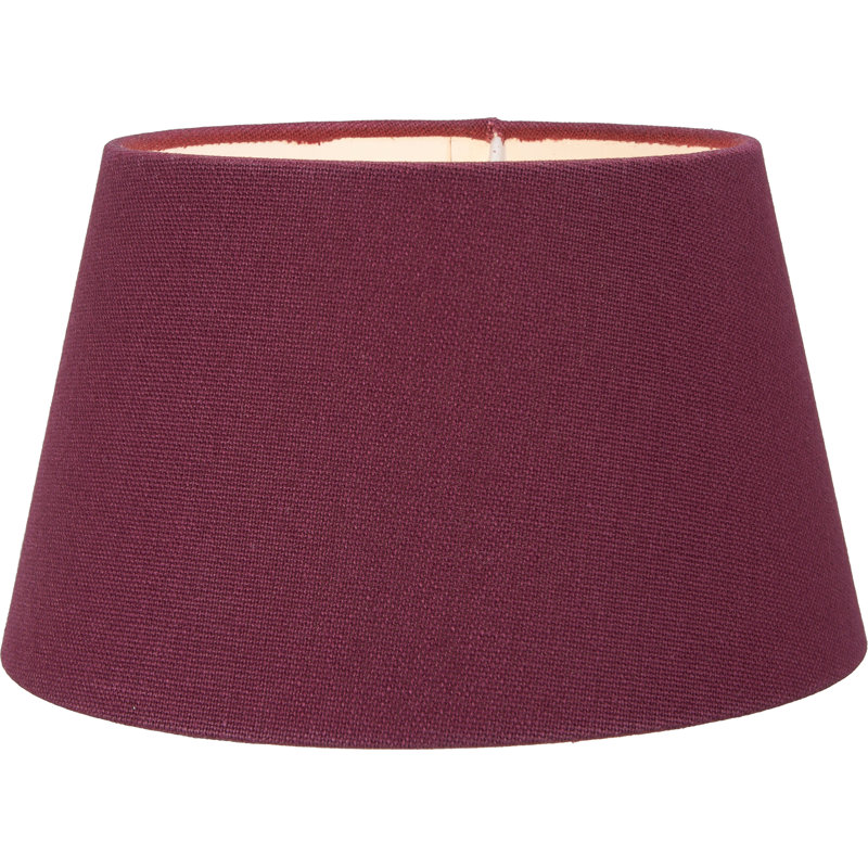 Winston Empire Cotton Lamp Shade ( Clip On ) in Red, 12cm H x 20cm W x 20cm D