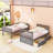 Dilshana Kids Twin Over Twin Bunk Bed with Drawers-821853337