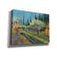 «Orchard Bord Borded by Cypresses» par Vincent Van Gogh - reproduction d'art sur toile tendue-1882136557