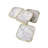 VIP Stone 4 in. Silver Agate Coasters Set of 4