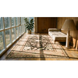 Brown Late 19th Century Tribal Antique Caucasian Karabagh Long and Narrow Gallery Carpet
