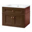 Meuble-lavabo mural de 61 cm (24 po) avec dessus en céramique-663379199
