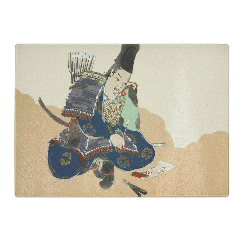 Samurai Vol.3 by Kamisaka Sekka Chopping Board, 0.4cm H x 20cm W x 28.5cm L