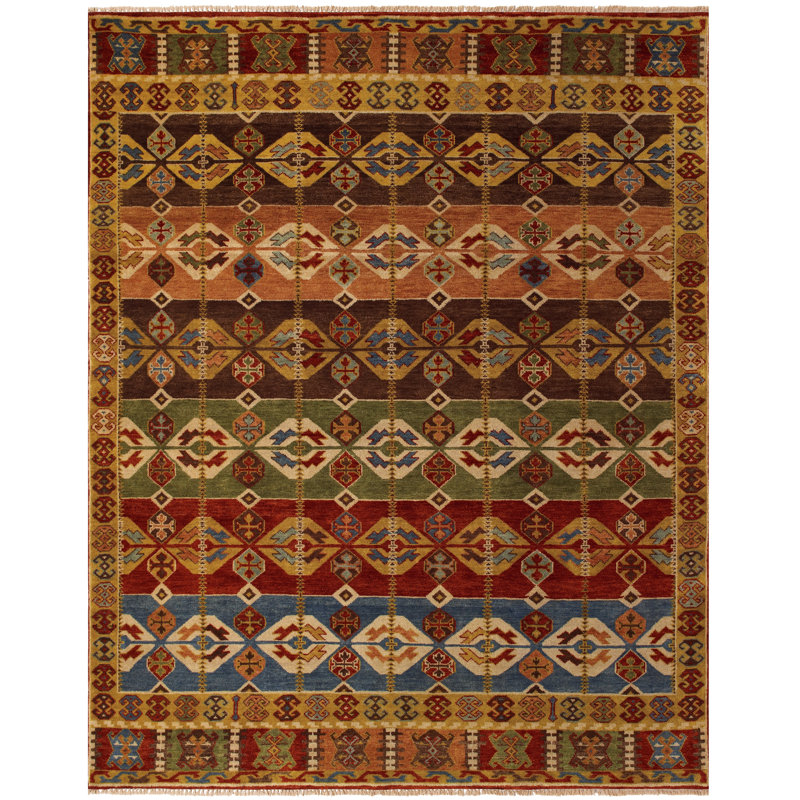 Wool Southwestern Indoor Rug, Rectangle 2' x 3'