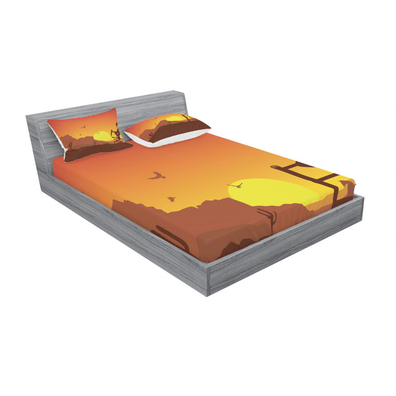 Microfiber Sheet Set, Queen Sheet Set with Fitted Sheet