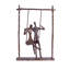 Sculpture Alovinard sur une balançoire en bronze