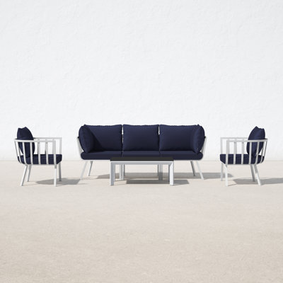 Riverside 5 Piece Outdoor Patio Aluminum Set