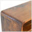 Mini console en bois massif de style nordique, 2 tiroirs, 1 fente ouverte