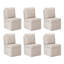 Chaise de salle à manger en chenille avec rangement et roulettes (ensemble de 6)-1192634307-1192634310