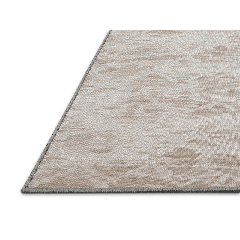 Tapis gris lavable à la machine, Rectangle de 5 pi x 8 pi