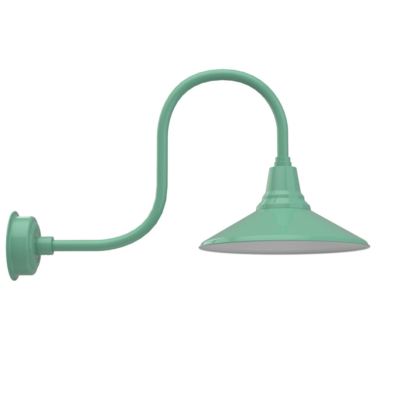 Luminaire de grange d’extérieur à del Albali, H 9 po x l 16 po x P 17 po, Jade