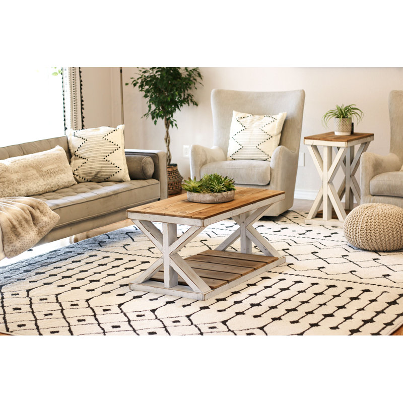 Table basse en bois massif