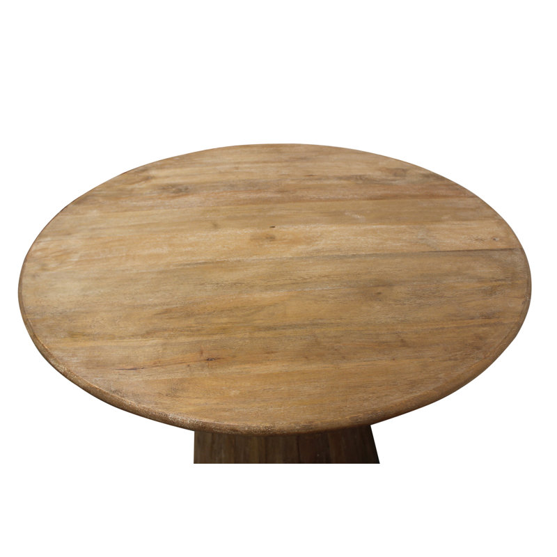 Aryhanna 4 - Person Solid Wood Solid Wood Top Pedestal Dining Set