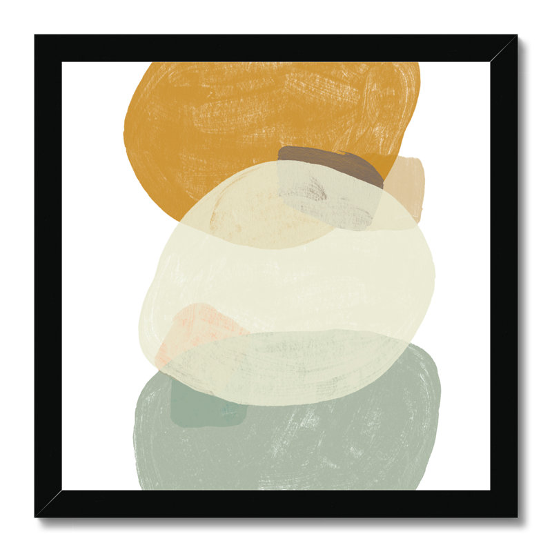 Platelet III - Painting, Black Framed Paper Print, 34cm H x 34cm W