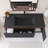 48'' Wall Mounted Single Bathroom Vanity With Black Quartz Sand Basin-1803270875