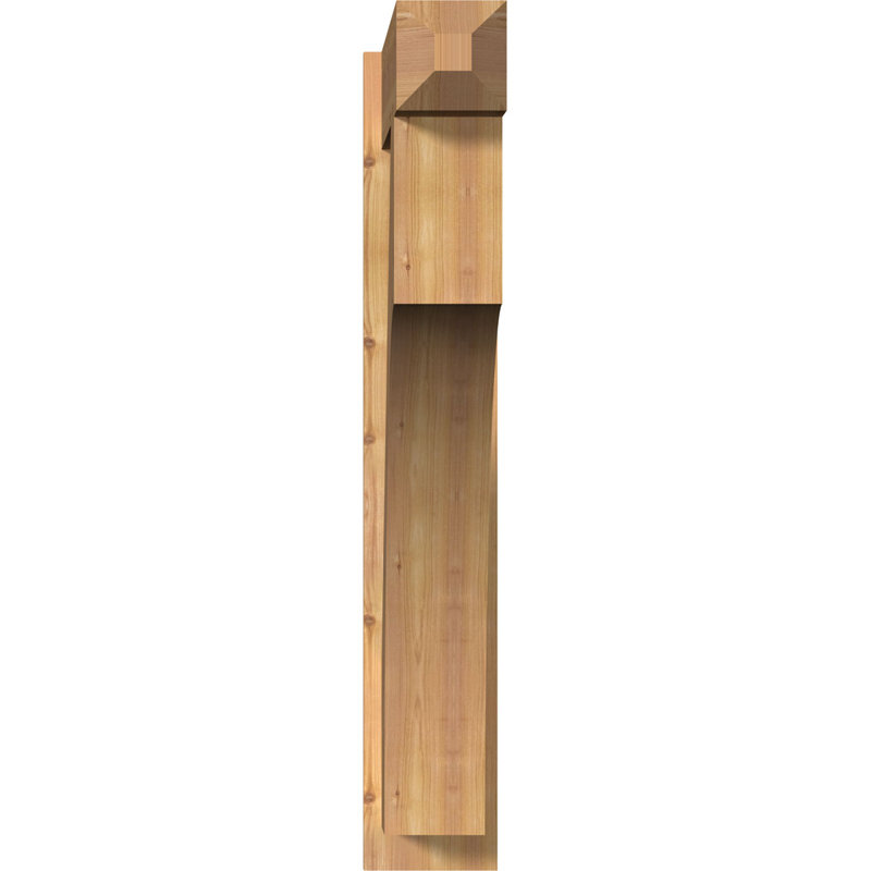 Persienne en bois rustique Westlake Craftsman, Cèdre rouge occidental l 7 1/2 po (lisse), P 36 po x H 42 po