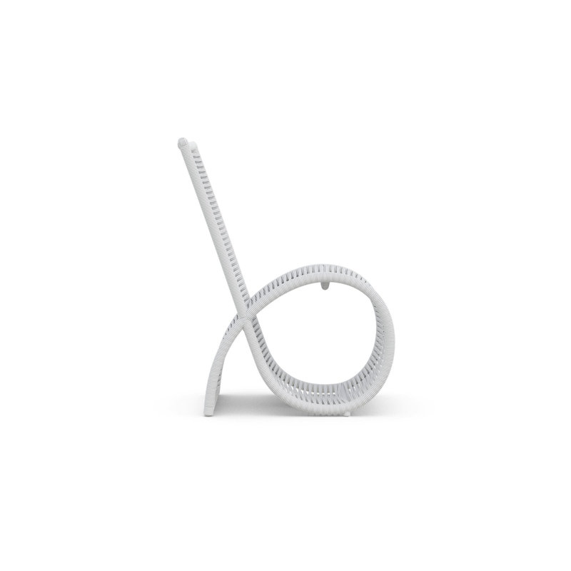 Wave Dining Chair, Matte White/White Mist