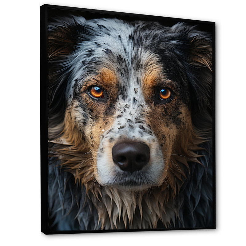 «Dog Animal», reproduction sur toile, Noir, H 20 po x l 12 po x P 1 po
