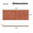 Brown-toned MDF Wall-Mounted Headboard for Queen Size Bedroom, Modern Bohemian Wavy Vertical Wood Grain Design-940164803
