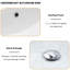 Lavabo de salle de bain en céramique 18,5 "x 13,5" avec trop-plein - blanc, encastré moderne, teinture pour différents environnements blanc encastré 18,5 "x 13,5", et divers espaces tendance