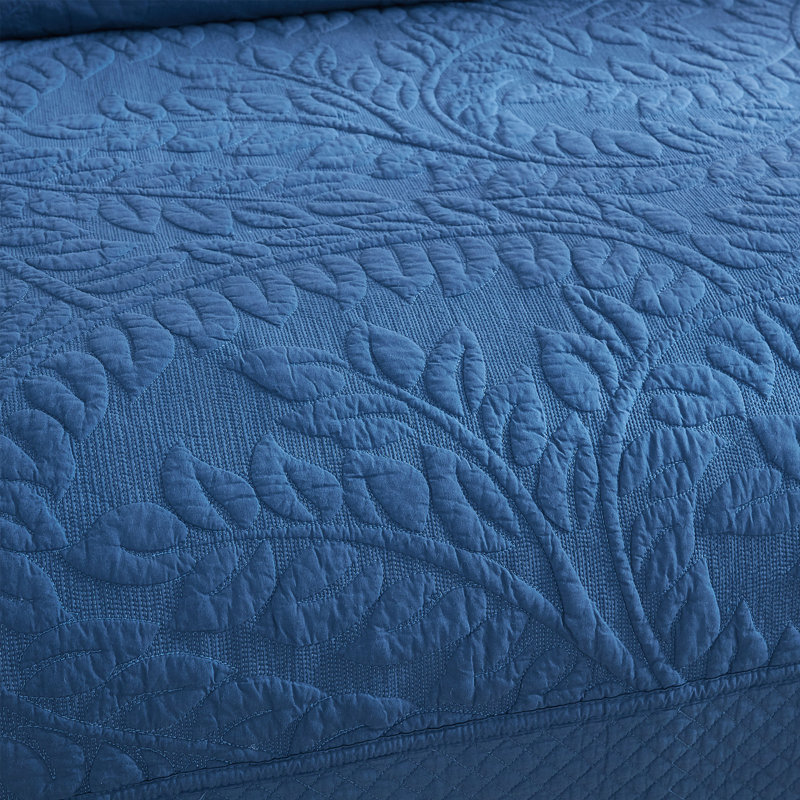 Cotton Quilt, Twin Quilt + 1 Twin Sham, Cosmic Navy