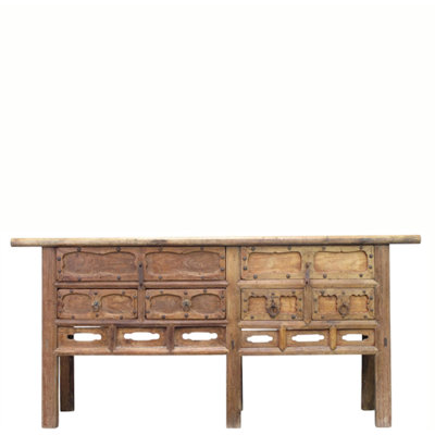 Carved Early 19th Century Elm Console