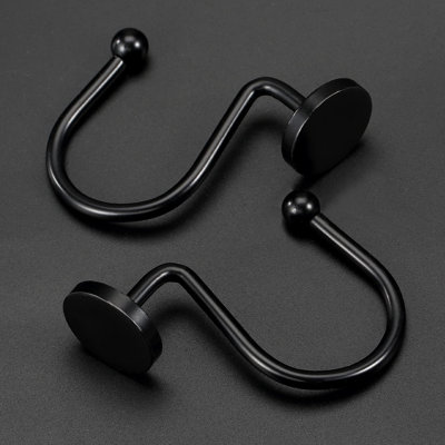 Heavy Duty Bronze Shower Curtain Hooks, Rustproof Metal Shower Rings For Bathroom, Decorative Shower Hangers With Smooth Sliding Design, Set Of 12