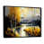 Toile avec cadre flottant noir