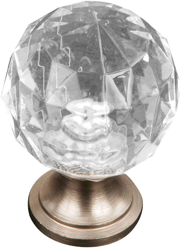 CK Series 1 1/8" Diameter Round Knob, Satin Nickel (Pewter)