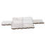 Stately Arabesque 11" x 12" Porcelain Marble Look Wall & Floor Tile-72531495