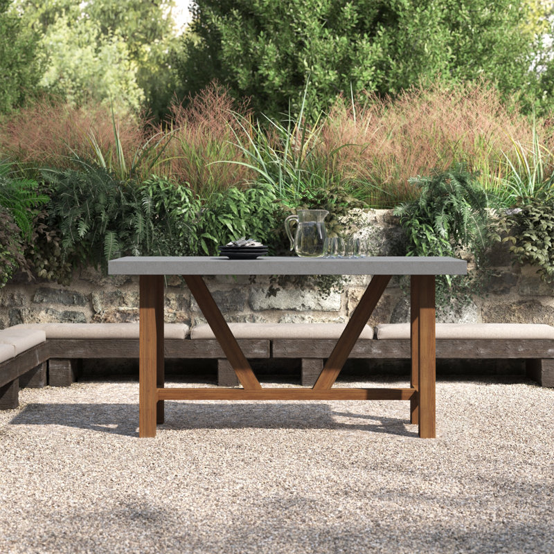 Nicole Rectangular Outdoor Dining Table , 70'' in. W 30'' in. D