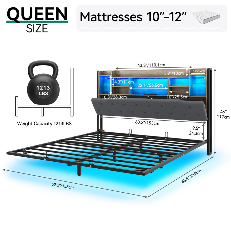 Storage Bed, European Kingsize (160 x 200 cm)