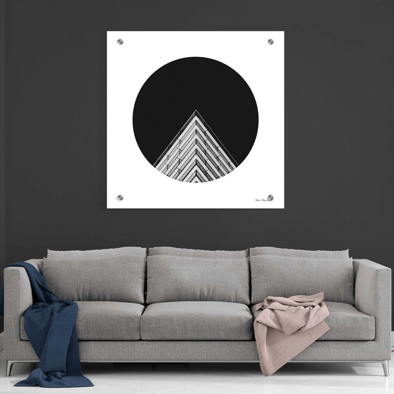 'Triangular Architecture' by Seven Trees Design, Acrylic Glass Wall Art, 36" H x 36" W x 0.2" D
