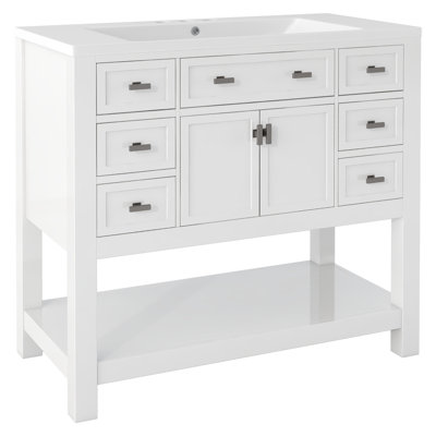 Ensemble de meuble-lavabo simple 34,1 po Bodmar