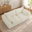Causeuse en velours côtelé avec coussin moelleux et coussin décoratif-241651561