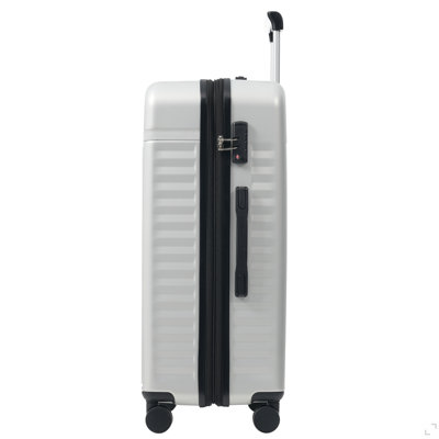 Ensemble de bagage 5 pièces, valise de transport rigide, bagage extensible avec sacs de voyage, roulettes, verrou TSA