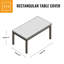 Housse pour table basse et table d'appoint de qualité supérieure - Housse résistante et respirante avec doublure en PVC résistant à l'eau, ourlet élastique réglable, sangles à fermeture par clic et bouches d'aération - Collection Goodman-1964403033-1964403038