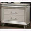 Table de chevet 2 tiroirs Pearl White