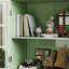 Armoire de minimalisme avec portes doubles en verre et tiroir, armoire de rangement moderne en bois pour le salon, le vestibule, le couloir d'entrée-1152381182